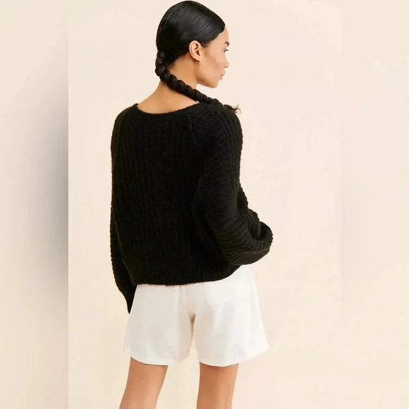 Free  People Black Carter Pullover Sweater NWT - Picture 2 of 9